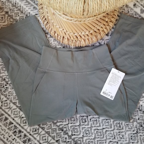 NWT Lululemon Align Wide Leg Crop Grey Sage Size 2 4 - Picture 8 of 8